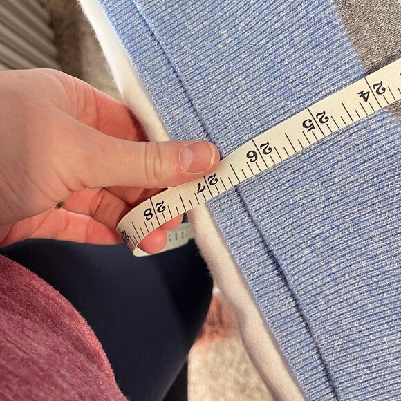 Peter Millar men’s medium blue quarter zip pull over merino wool linen blend - Picture 6 of 7